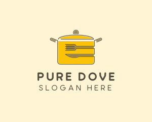 Kitchen Pot Utensil logo design