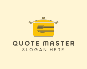 Kitchen Pot Utensil logo design