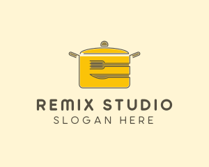 Kitchen Pot Utensil logo design