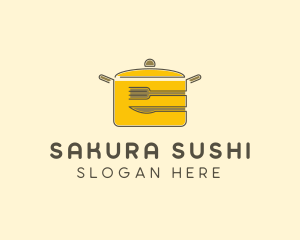 Kitchen Pot Utensil logo design