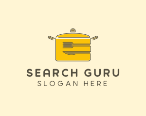 Kitchen Pot Utensil logo design