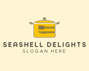 Kitchen Pot Utensil logo design