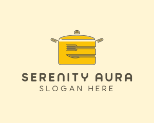 Kitchen Pot Utensil logo design