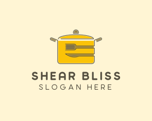 Kitchen Pot Utensil logo design