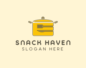 Kitchen Pot Utensil logo design