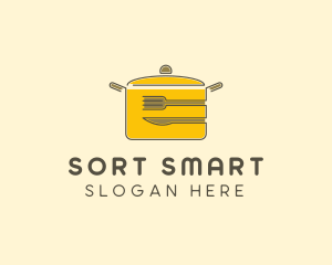 Kitchen Pot Utensil logo design