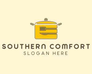 Kitchen Pot Utensil logo design