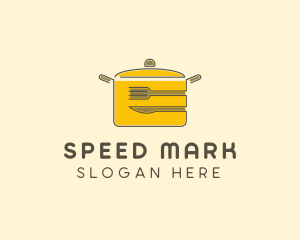 Kitchen Pot Utensil logo design