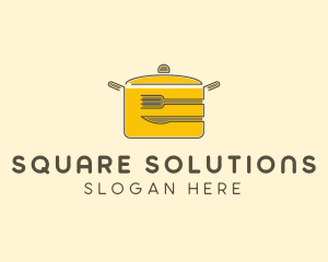 Kitchen Pot Utensil logo design