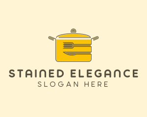 Kitchen Pot Utensil logo design