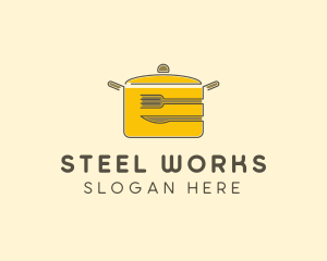 Kitchen Pot Utensil logo design