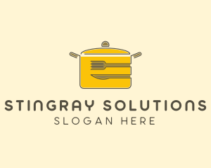 Kitchen Pot Utensil logo design