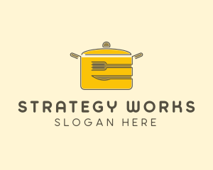 Kitchen Pot Utensil logo design