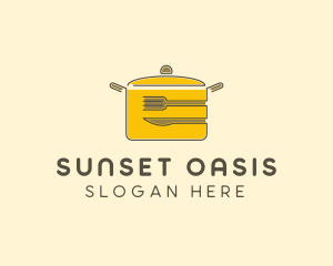 Kitchen Pot Utensil logo design