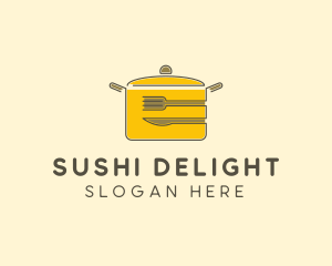 Kitchen Pot Utensil logo design