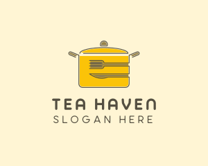 Kitchen Pot Utensil logo design