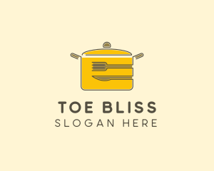 Kitchen Pot Utensil logo design