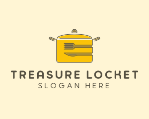 Kitchen Pot Utensil logo design