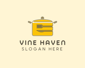 Kitchen Pot Utensil logo design