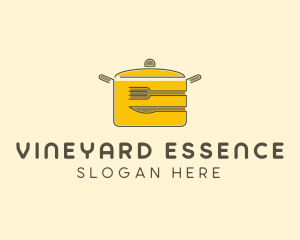 Kitchen Pot Utensil logo design