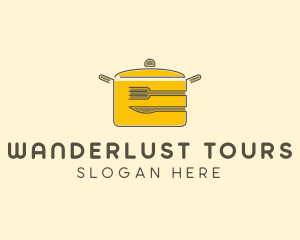 Kitchen Pot Utensil logo design