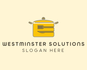 Kitchen Pot Utensil logo design