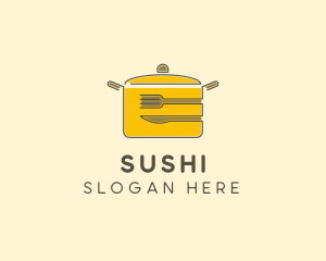 Kitchen Pot Utensil logo design