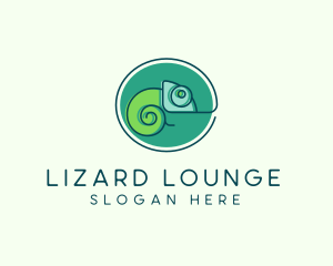 Lizard - Minimalist Chameleon Lizard logo design
