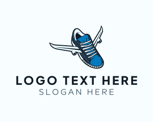 Fly - Flying Rubber Shoe logo design