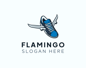 Flying Rubber Shoe Logo