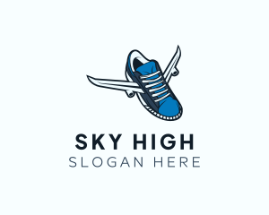 Fly - Flying Rubber Shoe logo design