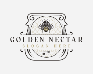 Honey - Honey Jar Bee logo design