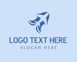 Travel Blogger - Airplane Travel Tourism logo design