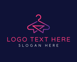 Custom Apparel - Fashion Clothing Hanger logo design