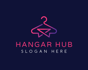 Fashion Clothing Hanger logo design