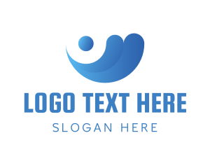 Pool - Professional Blue Wave logo design