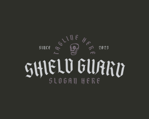 Skull - Gothic Pub Business logo design