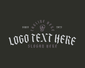 Saloon - Gothic Pub Business logo design