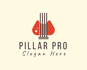 Pillar String Instrument logo design