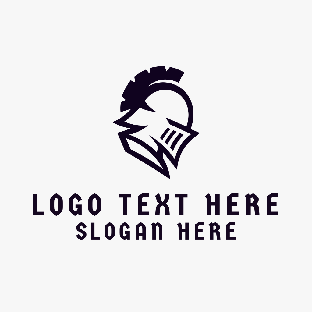 Classic Knight Helmet Logo BrandCrowd Logo Maker   Insta Square