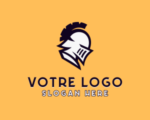 Gaming - Classic Knight Helmet logo design