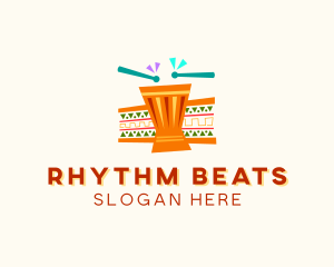 Drums - African Drums Percussion logo design