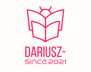 Academic - Bug Reading Book logo design