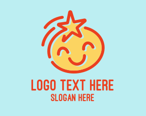 Study - Happy Star Face logo design