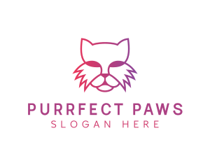 Feline Cat Animal logo design