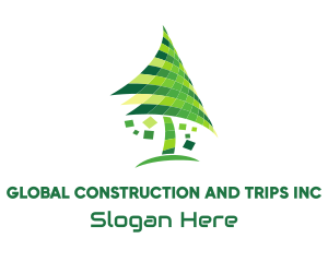 Digital - Digital Pixel Tree logo design