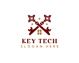 Keysmith Residence Realtor logo design