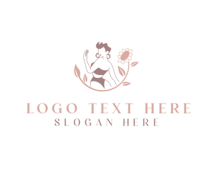 Lingerie - Waxing Salon Woman logo design