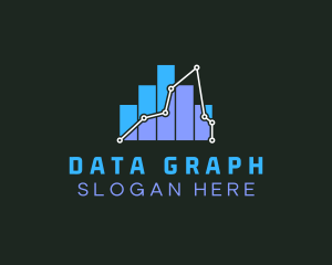 Marketing Graph Statistics logo design