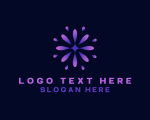 Tech - Creative Flower Bloom logo design